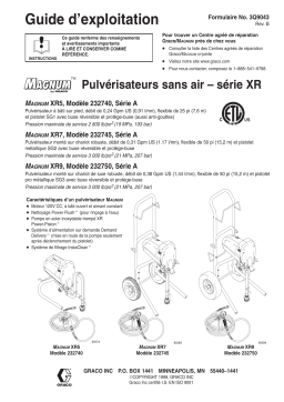 Graco 3Q9043B Magnum XR Series Manuel du propriétaire