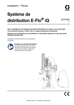 Graco 3A7678G, Système de distribution E-Flo® iQ. Manuel du propriétaire