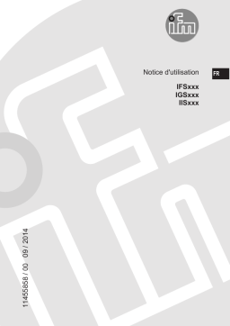 IFM IGS704 Inductive sensor Mode d'emploi