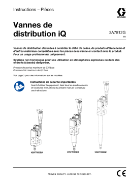 Graco 3A7812G, Vannes de Mode d'emploi