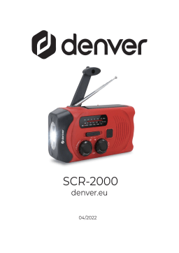 Denver SCR-2000 Solar Crank Radio Manuel utilisateur