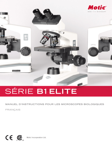 Motic B1 Elite Series Manuel utilisateur | Fixfr