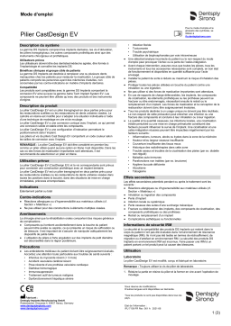 Dentsply Sirona CastDesign EV ǀ FR ǀ 2021-06 Mode d'emploi