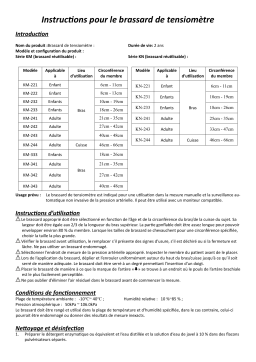 Gima 35051 NIBP CUFF for 900 Plus code 35132 - 18-26 cm pediatric XL Manuel du propriétaire