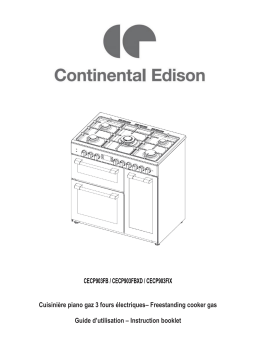 CONTINENTAL EDISON CECP903FIX Manuel utilisateur