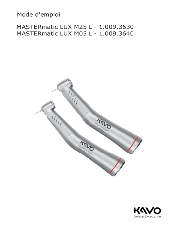 KaVo MASTERmatic M25L Mode d'emploi | Fixfr