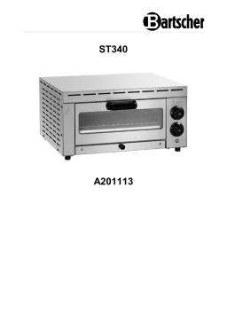 Bartscher A201113 Pizza oven ST340 Mode d'emploi