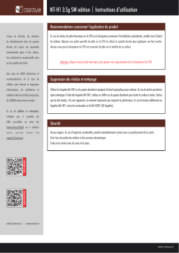 Noctua NT-H1 3.5g SW Edition Thermal compound Installation manuel
