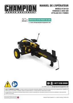 Champion Power Equipment 201124 9-Ton Log Splitter Manuel utilisateur