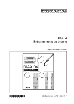 Bosch Rexroth R911282576 DIAX04 Entraînements de broche Manuel utilisateur