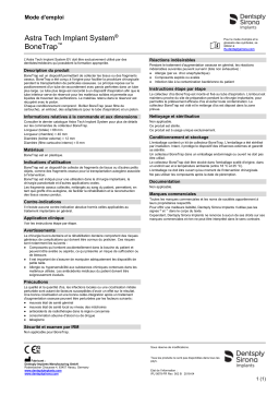 Dentsply Sirona ATIS BoneTrap ǀ FR ǀ 2018-04 Mode d'emploi