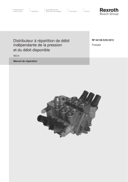 Bosch Rexroth RF64136-S Distributeur à répartition de débit indépendante de la pression et du débit disponible RS14 Manuel utilisateur