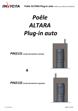 Invicta Altara Plug-IN AUTO Left - Pellet Stove spécification