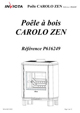 Invicta Carolo Zen Cast Iron Wood Stove spécification