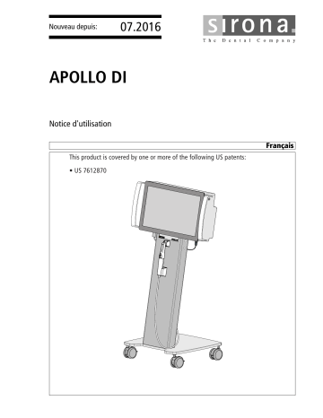 Dentsply Sirona Apollo DI Mode d'emploi | Fixfr