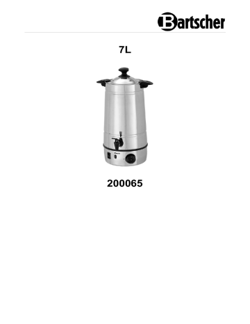 Bartscher 200065 Mulled wine pot 7L Mode d'emploi | Fixfr