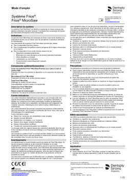 Dentsply Sirona Frios System Frios MicroSaw ǀ FR ǀ 2021-02 Mode d'emploi