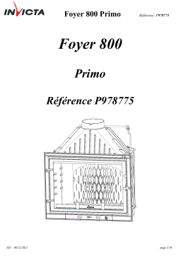 Invicta 800 Primo Flue-valve spécification
