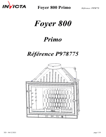 Invicta 800 Primo Flue-valve spécification | Fixfr