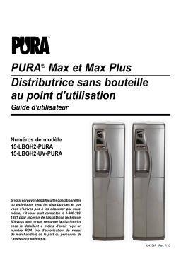 Hydrotech Pura-Max-Max-Plus Manuel du propriétaire