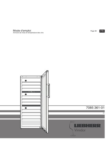 Liebherr WTes 5872 Vinidor Armoire de mise en température des vins Mode d'emploi | Fixfr