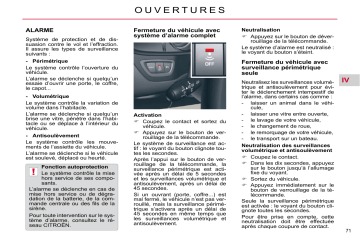 CITROEN C5 01/11/2009 - 30/06/2010 Manuel du propriétaire | Fixfr