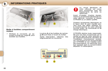 CITROEN C1 01/12/2010 - 31/01/2012 Manuel du propriétaire | Fixfr