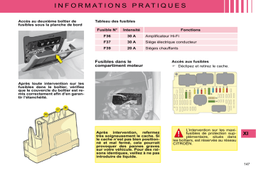 CITROEN C4 01/11/2008 - 28/02/2009 Manuel du propriétaire | Fixfr