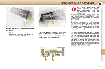 CITROEN C1 01/12/2008 - 30/11/2010 Manuel du propriétaire | Fixfr