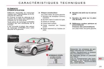 CITROEN C5 01/11/2010 - 28/02/2011 Manuel du propriétaire | Fixfr