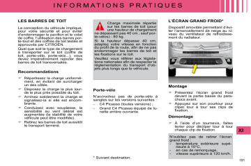 CITROEN C4 SPACETOURER C4 PICASSO 01/10/2009 - 30/09/2010 Manuel du propriétaire | Fixfr