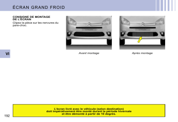 CITROEN C4 SPACETOURER C4 PICASSO 01/09/2007 - 31/05/2008 Manuel du propriétaire | Fixfr