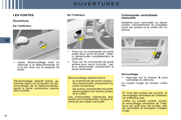 CITROEN C4 SPACETOURER C4 PICASSO 01/02/2009 - 30/09/2009 Manuel du propriétaire | Fixfr