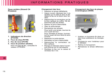 CITROEN C4 SPACETOURER C4 PICASSO 01/10/2008 - 31/01/2009 Manuel du propriétaire | Fixfr