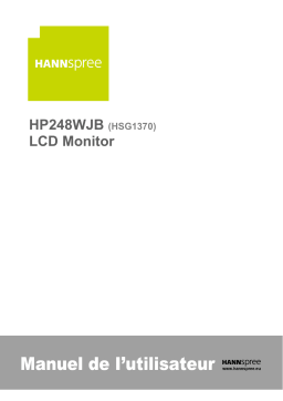 Hannspree HP248WJB Desktop Monitor Manuel utilisateur