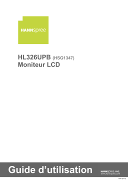 Hannspree HL326UPB Manuel utilisateur