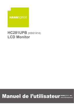 Hannspree HC281UPB Manuel utilisateur