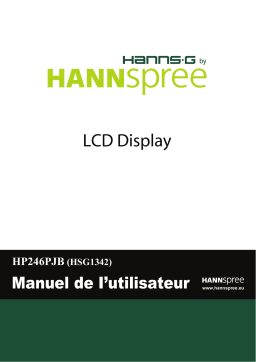 Hannspree HP246PJB Desktop Monitor Manuel utilisateur