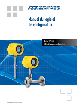 Fluid Components International ST100 Series Software Configuration Manuel du propriétaire