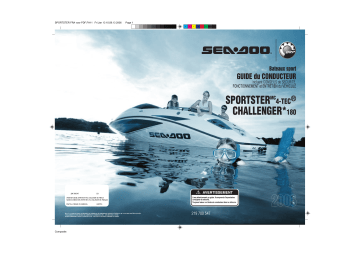 Sea-doo Sportster 4-TEC 2006 Manuel du propriétaire | Fixfr