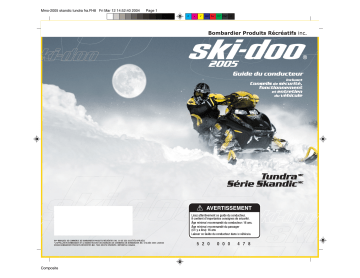 Ski-Doo Expedition V-1000 2005 Manuel du propriétaire | Fixfr