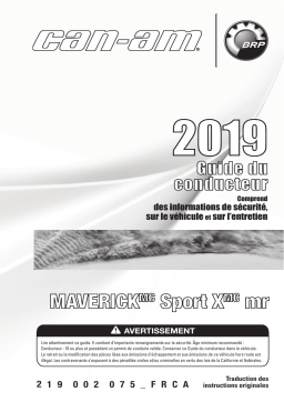 Can-Am Maverick Sport X mr 2019 Manuel du propriétaire
