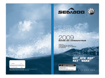 GTI Series | Sea-doo Wake 2009 Manuel du propriétaire | Fixfr