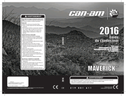 Can-Am Maverick 2016 Manuel du propriétaire