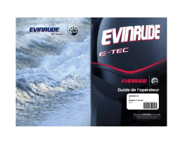 Evinrude EV 40 Remote 2008 Manuel du propriétaire