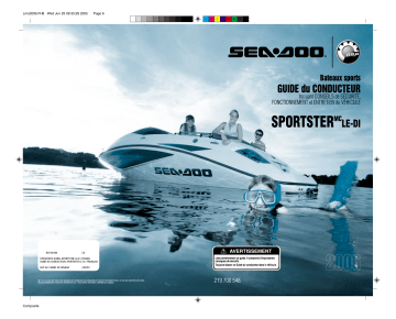 Sea-doo Sportster LE DI 2006 Manuel du propriétaire | Fixfr