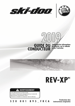 Ski-Doo REV-XP Series 2019 Manuel du propriétaire