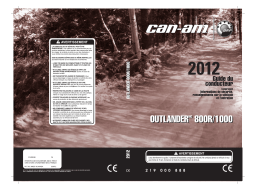 Can-Am Outlander 800R/1000 XT CE 2012 Manuel du propriétaire