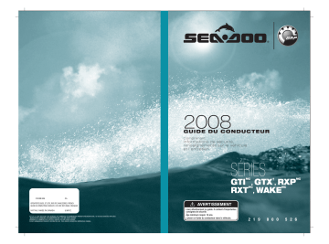 Sea-doo GTX Series 2008 Manuel du propriétaire | Fixfr