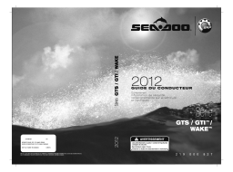 Sea-doo GTS, GTI, WAKE Series 2012 Manuel du propriétaire